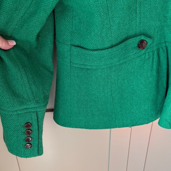 NWOT Talbots Vibrant Green Lined Jacket SZ 16 Never Worn. Beautiful color! - Picture 10 of 13